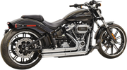 BASSANI XHAUST Pro Street Exhaust - Chrome - 2020 Softail Breakout, 2018-2021 Fat Boy & FXDR - 1S34D - PartsOutlet.com.au