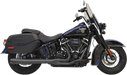 BASSANI XHAUST Road Rage 2:1 Touring Exhaust System for 2018-2021 Softail Heritage, Deluxe - Black 1S91RB - PartsOutlet.com.au