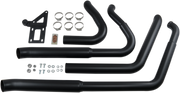 BASSANI XHAUST Pro Street Exhaust - Black - 2020 Softail Breakout, 2018-2021 Fat Boy & FXDR - 1S34DB - PartsOutlet.com.au