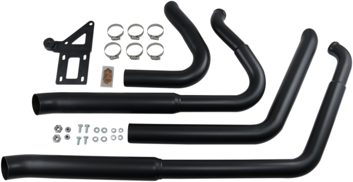 BASSANI XHAUST Pro Street Exhaust - Black - 2020 Softail Breakout, 2018-2021 Fat Boy & FXDR - 1S34DB