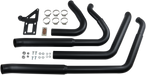 BASSANI XHAUST Pro Street Exhaust - Black - 2020 Softail Breakout, 2018-2021 Fat Boy & FXDR - 1S34DB - PartsOutlet.com.au