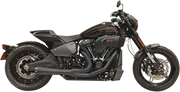 BASSANI XHAUST Road Rage 2:1 Exhaust 2018-2024 Softail Breakout, Fat Boy & FXDR - Black 1S94RB - PartsOutlet.com.au
