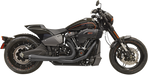 BASSANI XHAUST Road Rage 2:1 Exhaust 2018-2024 Softail Breakout, Fat Boy & FXDR - Black 1S94RB - PartsOutlet.com.au