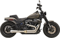 BASSANI XHAUST Road Rage 2:1 '18-'21 Softail Fatbob , Slim Exhaust - Stainless Steel 1S92SS - PartsOutlet.com.au