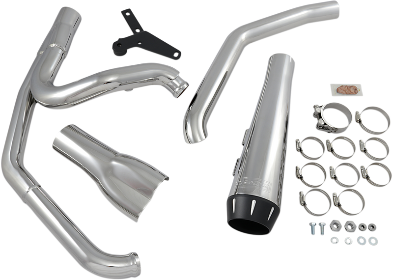 BASSANI XHAUST Road Rage 2:1 Exhaust fits 2018-2021 Breakout, Fat Boy & FXDR - Chrome 1S94R - PartsOutlet.com.au