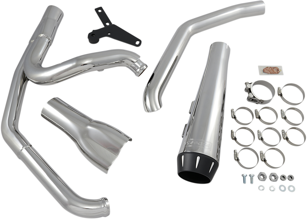 BASSANI XHAUST Road Rage 2:1 Exhaust fits 2018-2021 Breakout, Fat Boy & FXDR - Chrome 1S94R - PartsOutlet.com.au