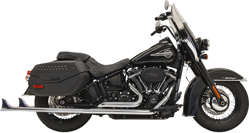 BASSANI XHAUST Fishtail Exhaust without Baffle - 36" - '18-'24 Softail - 1S76E-36