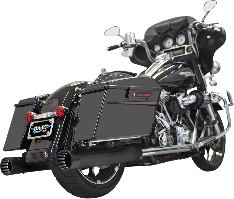 BASSANI XHAUST DNT Straight Can Mufflers for '95-'16 FL - Black 1F7DNT5B - PartsOutlet.com.au