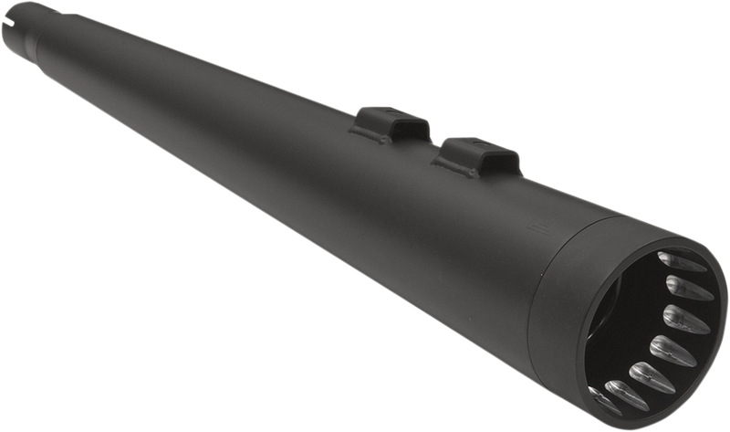 BASSANI XHAUST DNT Megaphone Muffler - Black/Black - '95-'16 FL 1F57DNT5B - PartsOutlet.com.au
