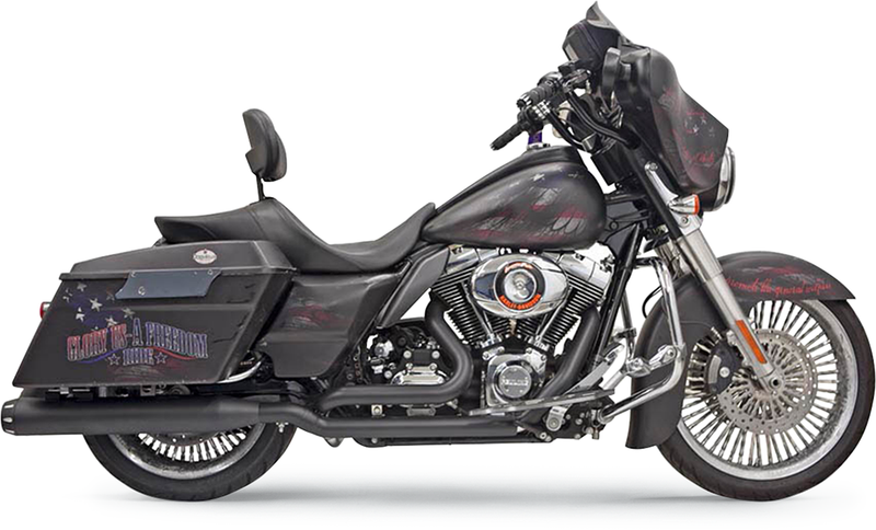 BASSANI XHAUST True Dual Down Under Headpipes Only - '09-'16 Bagger - Black 11425A - PartsOutlet.com.au