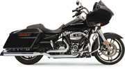 BASSANI XHAUST True Dual Down Under Headpipes W/ Heat Shields - '17-'19 Bagger - Chrome 11515A - PartsOutlet.com.au