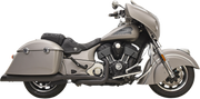 BASSANI XHAUST True Dual Exhaust - Indian Cheiftain & Roadmaster 2014-2019 - Black 8C16BSB - PartsOutlet.com.au