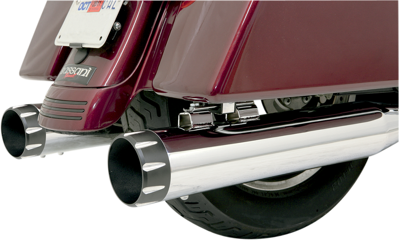 BASSANI XHAUST 4" Quick Change End Cap - Black - Bevel BE40T