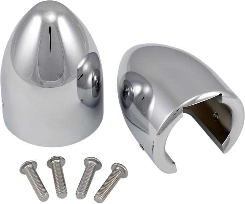BARON Fork Bullets/Axle Nut Covers - Chrome BA-7800U - PartsOutlet.com.au