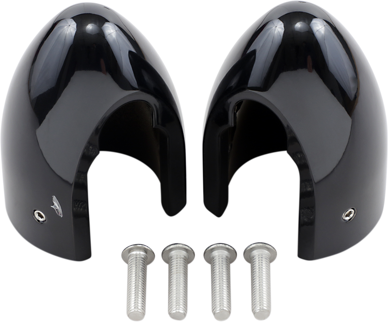 BARON Fork Bullets/Axle Nut Covers - Black BA-7800B - PartsOutlet.com.au