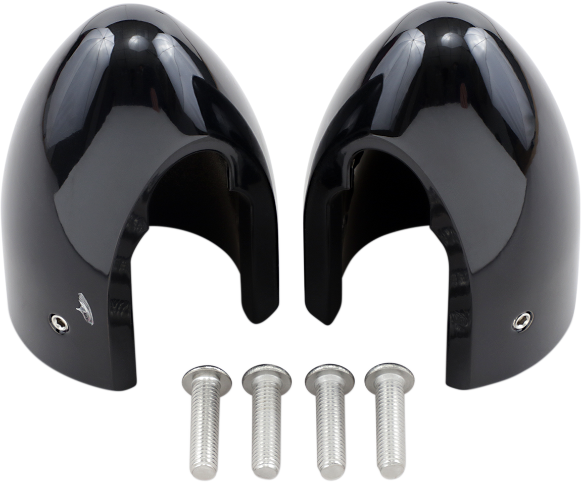 BARON Fork Bullets/Axle Nut Covers Black BA7800B —