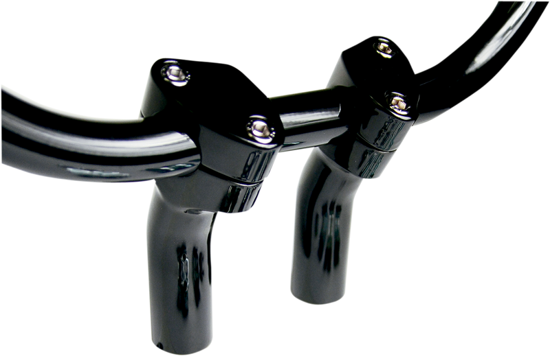 BARON Risers - Kickback - 1" - Black BA-7410B