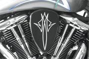 BARON Pinstripe Big Air Kit - Black - Kawasaki VN15/16 '99-'09 - BA-2070-13B - PartsOutlet.com.au