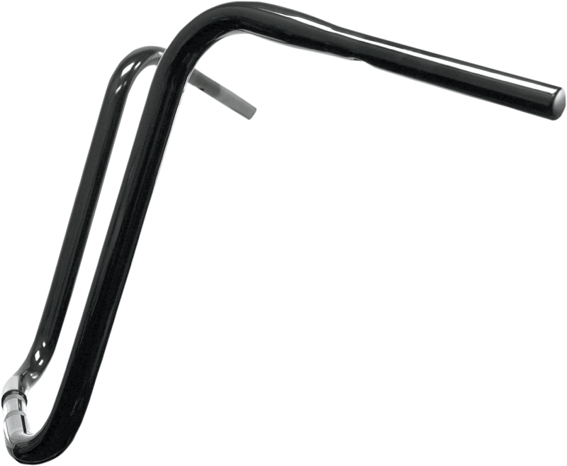 LA CHOPPERS Handlebar - 1 -1/4" Ape Hanger - 16" - TBW - Black - FL '08-'22 - LA-7310-16B