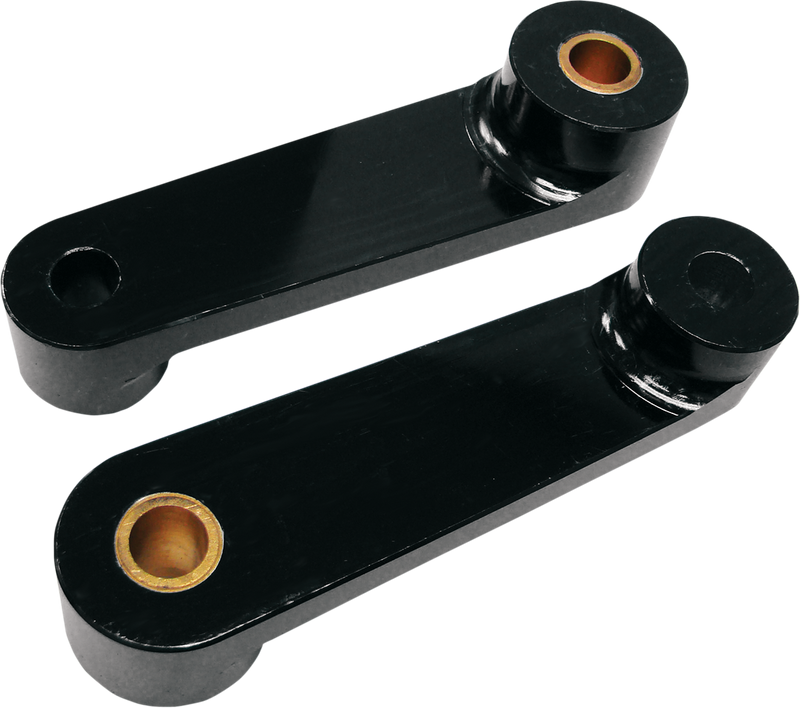 BARON Rear Shock Drop Bracket Lowering Kit - Black - Lowers 2" - Suzuki '06-'17 M109 BA-7500-81