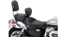 MUSTANG Wide Studded Solo Seat - Driver's Backrest - Harley-Davidson Sportster XL 2004-2021 - 79437 - PartsOutlet.com.au