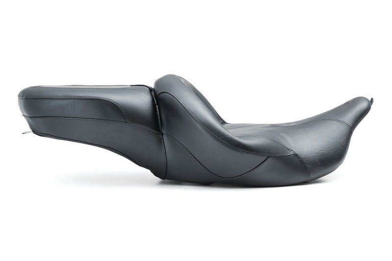 MUSTANG Vintage Summit Seat - With Receptacle - Harley-Davidson FL 2014-2023 - 76860 - PartsOutlet.com.au