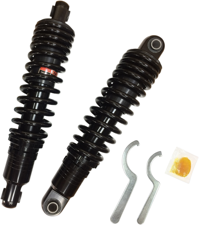 DRAG SHOCKS Premium Ride-Height Adjustable Shocks - Black - Heavy Duty - 13" - Harley-Davidson - Sportster '04-'22 - C16-0154HB