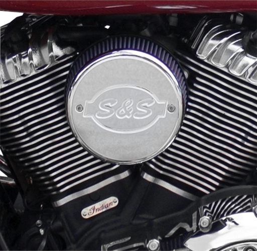 S&S CYCLE Chrome Billet S&S® Logo Cover for S&S® Air Cleaners For 2014-'16 Indian® Touring Models 170-0242 - PartsOutlet.com.au