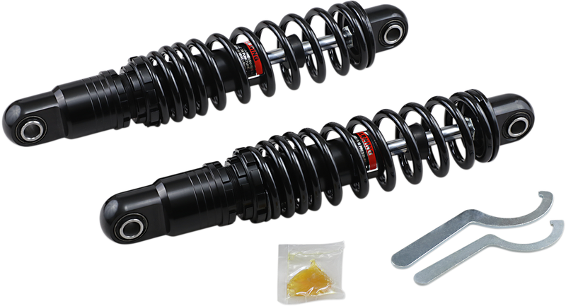 DRAG SHOCKS Premium Ride-Height Adjustable Shocks - Black - Heavy Duty - 13" - Harley-Davidson - FL Touring '86-'23 - C16-0163HB