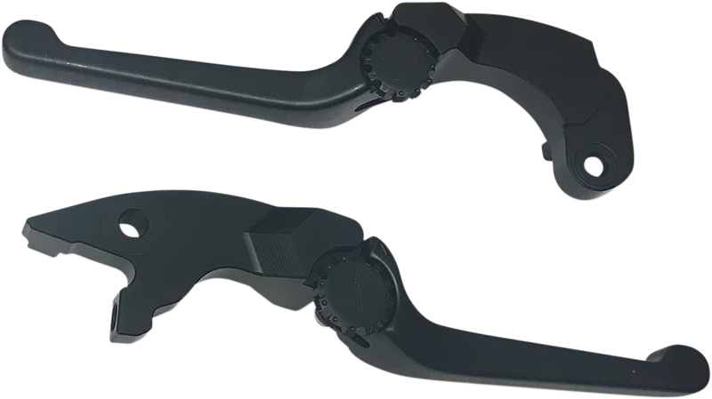 POWERSTANDS RACING Lever Set - Anthem - Black - Indian 2015-2023 - 17-00650-22 - PartsOutlet.com.au