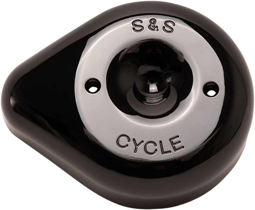 S&S CYCLE Teardrop Air Cleaner Cover in Gloss Black for all Stealth Applications - 170-0531 - PartsOutlet.com.au