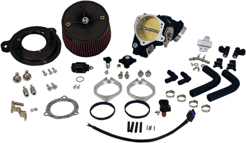 S&S CYCLE 70mm Induction Kit for Cable Operated 2007-'17 HD® Dyna® & 2006-'07 Touring Models with S&S® T143 Engine 170-0288 - PartsOutlet.com.au