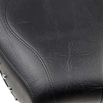 MUSTANG Wide Rear Seat - Studded - Harley-Davidson Softail 1984-1999 - 75509 - PartsOutlet.com.au
