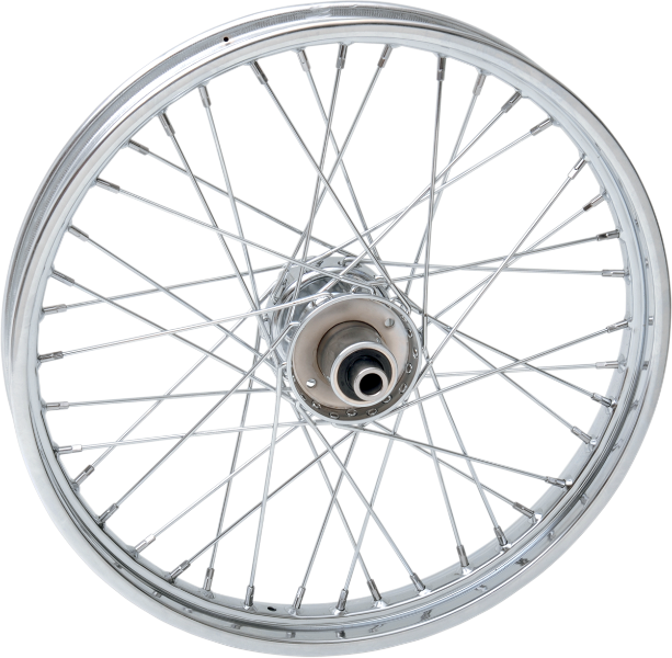DRAG SPECIALTIES Front Wheel - Single Disc/No ABS - Chrome - Harley-Davidson 1984-1996 - 21"x2.15" 71330