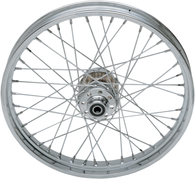 DRAG SPECIALTIES Front Wheel - Single Disc/No ABS - Harley-Davidson 1997- Chrome - 21"x2.15" 64439