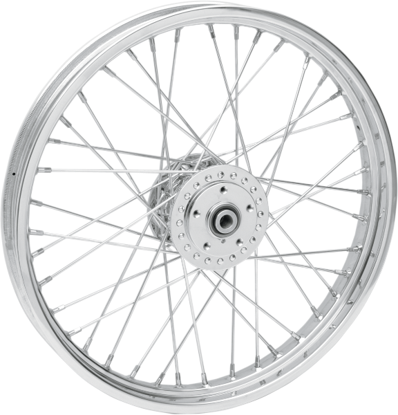 DRAG SPECIALTIES Front Wheel - Single/Dual Disc/No ABS - Harley-Davidson 1984-1998 - Chrome - 21"x2.15" 64311