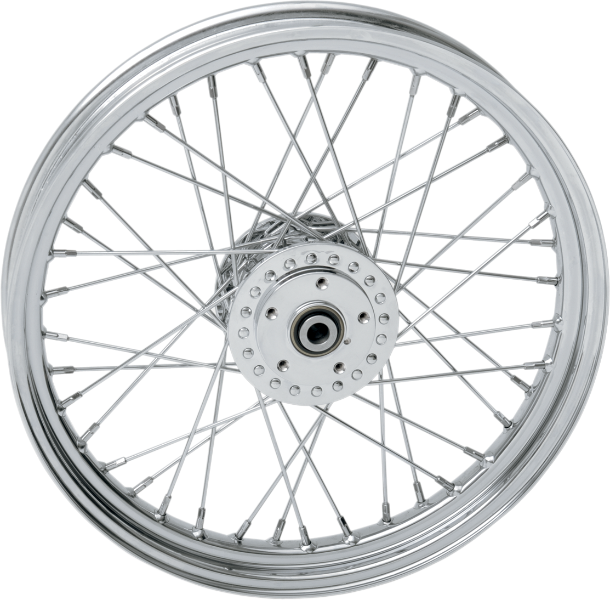 DRAG SPECIALTIES Front Wheel - Single/Dual Disc/No ABS - Harley-Davidson 1984-1998 -  Chrome - 19"x2.50" 64357