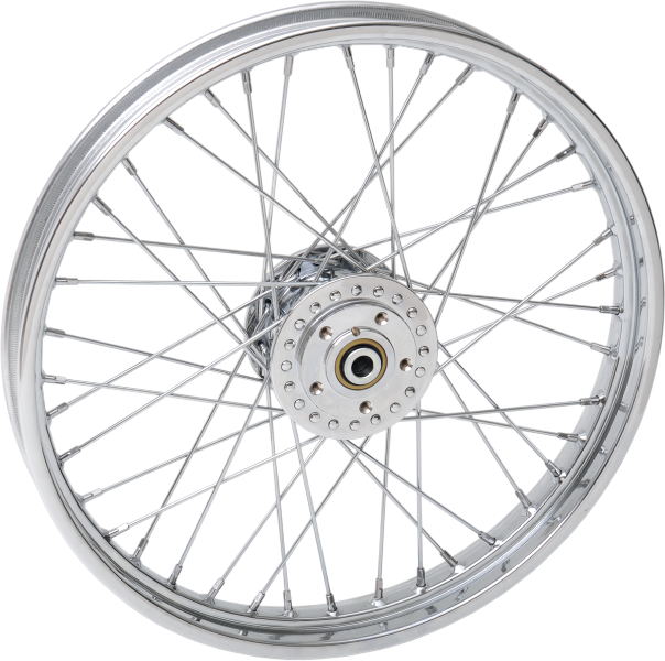 DRAG SPECIALTIES Front Wheel - Single Disc/No ABS - Harley-Davidson 1978-1983 - Chrome - 21"x2.15" 71220