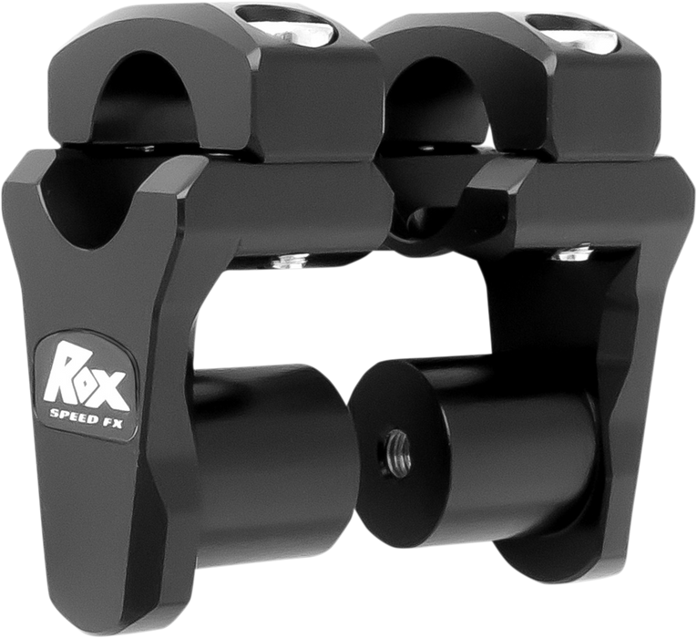 ROX SPEED FX Risers - Pivoting - 1-3/4" - Oversized  1 1/8" Handlebars - Black 3R-P2PPLK