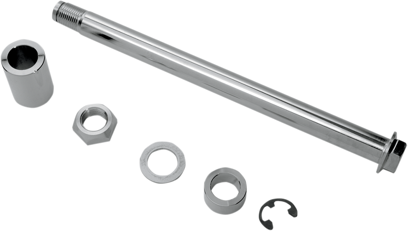 DRAG SPECIALTIES Axle - Rear - Kit - Harley-Davidson 2008-2017 - Chrome W16-0336 - PartsOutlet.com.au