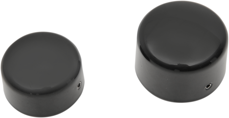 DRAG SPECIALTIES Axle Caps - Black - Harley-Davidson 2000-2017 - Rear W16-0332GB - PartsOutlet.com.au