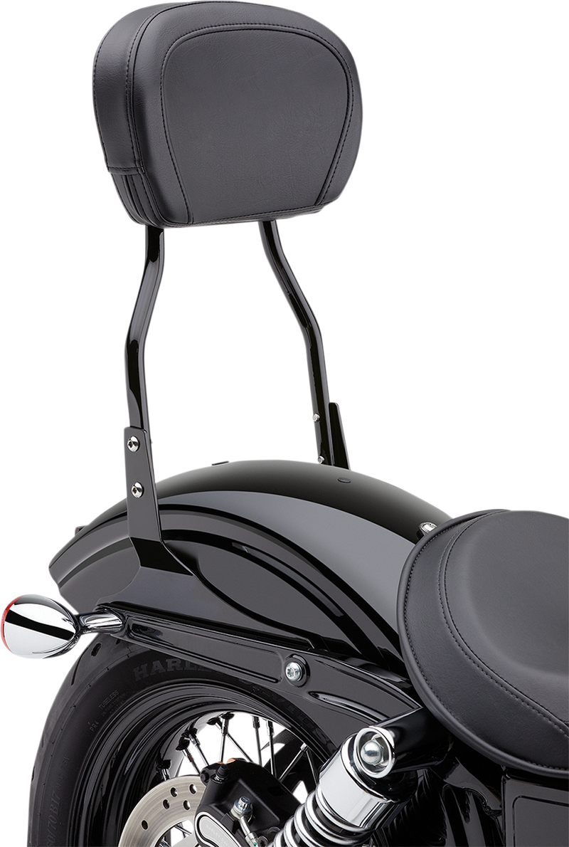 COBRA Round Sissy Bar - Short - Black - '06-'17 Dyna 602-1252B - PartsOutlet.com.au