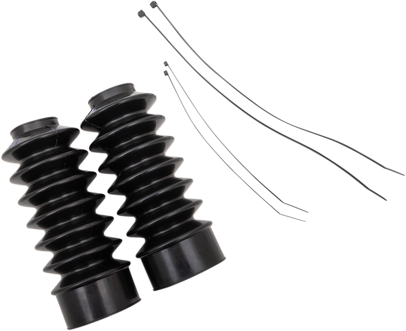 DRAG SPECIALTIES Rubber Fork Boots - 39 mm - 7" L - C23-0219