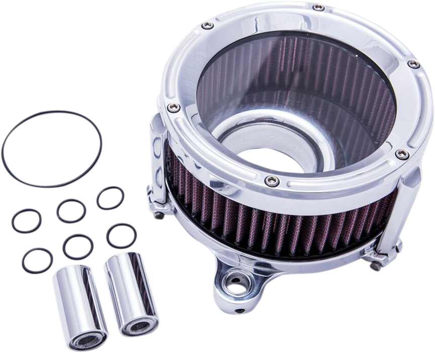 TRASK Assault Air Cleaner - Chrome - EFI Twin Cam - 2000-2017 - TM-1021CH