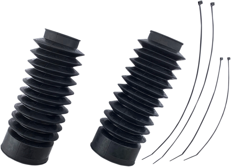 DRAG SPECIALTIES Rubber Fork Boots - 49 mm - 9" L - C23-0221
