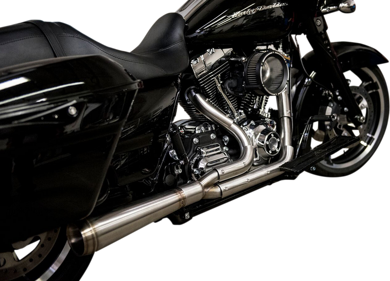 TRASK Assault 2:1 Exhaust - Full Stainless - Straight - '07-'16 FL TM-5000 - PartsOutlet.com.au