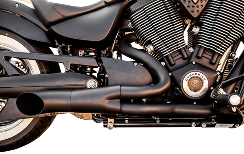 TRASK 2:1 Exhaust - Black - Victory 2006-2018 - TM-3033BK - PartsOutlet.com.au