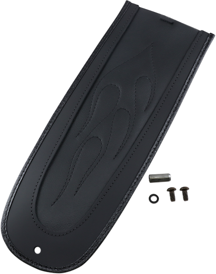 DRAG SPECIALTIES Fender Skin - Flame Stitched Automotive-Grade Vinyl Center - 15" - Harley-Davidson '84-'05 - 1405-0152
