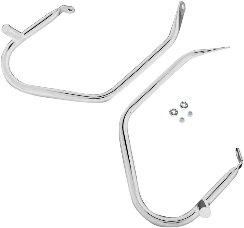 DRAG SPECIALTIES Saddlebag Guard - Harley-Davidson 1997-2008 - Chrome 21040 - PartsOutlet.com.au