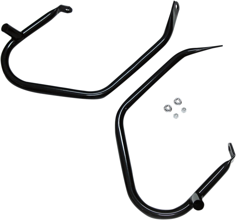 DRAG SPECIALTIES Saddlebag Guard - Harley-Davidson 1997-2008 - Black 21040B - PartsOutlet.com.au